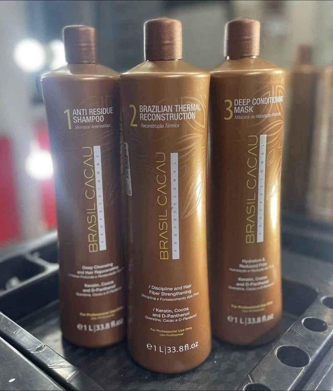 Brasil Cacau 3-Step Smoothing Kit 1L
