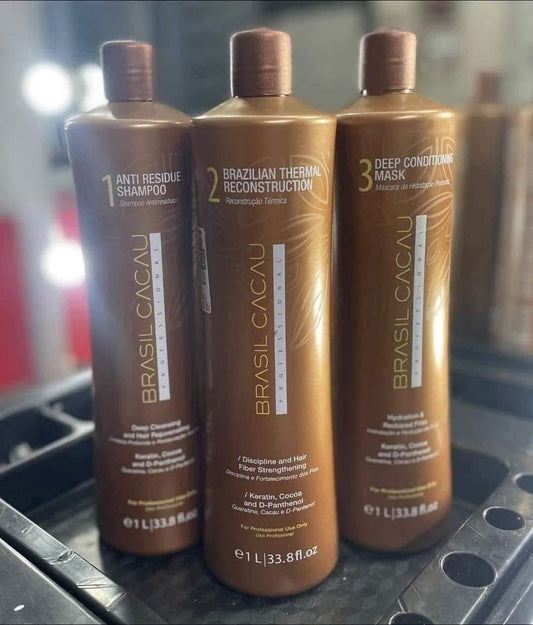 Brasil Cacau 3-Step Smoothing Kit 1L