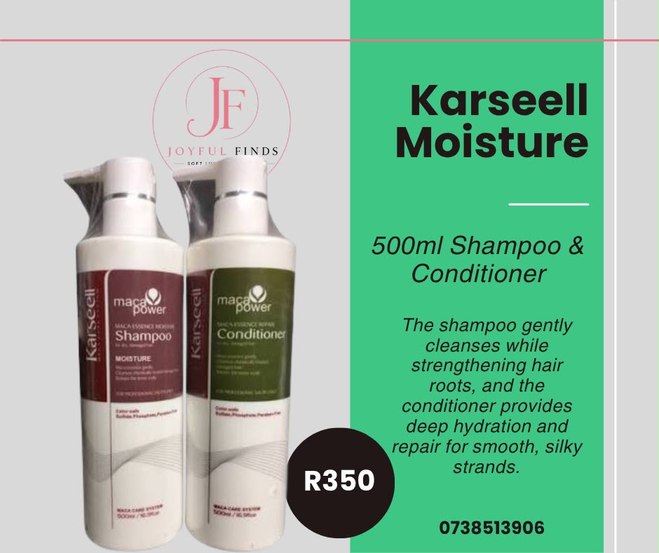 Karseell Maca Power Moisture Shampoo & Conditioner 500ml