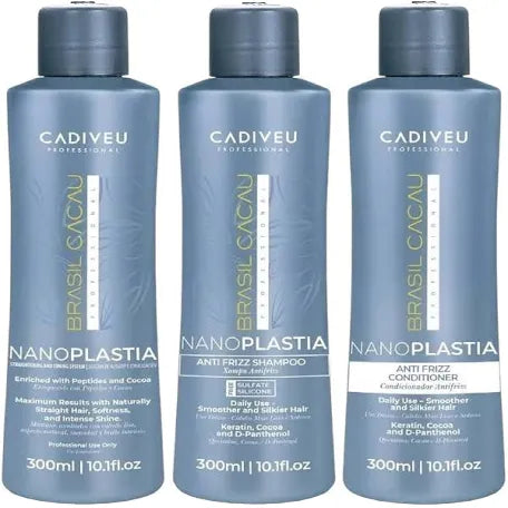 Brasil Cacau Nanoplastia 3-Step Smoothing Kit 300ml